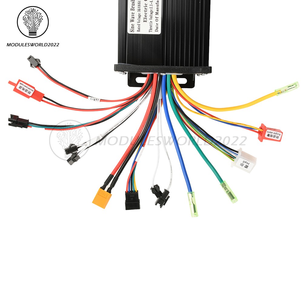 36V 48V 64V 40A 30A 20A Brushless Motor Controller E-Bike S866 LCD Display Meter