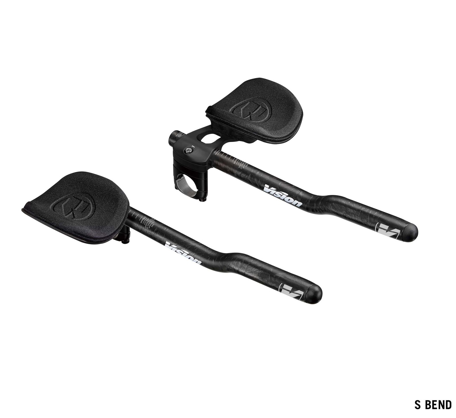 Full Speed Ahead Vision Trimax Carbon Clip-On Black 31.8mm 230-290mm Carbon