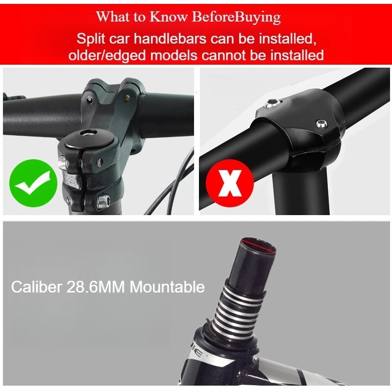 Mountain Bike Handlebar Front Fork Stem Riser Extender Extension Head Up Adaptor