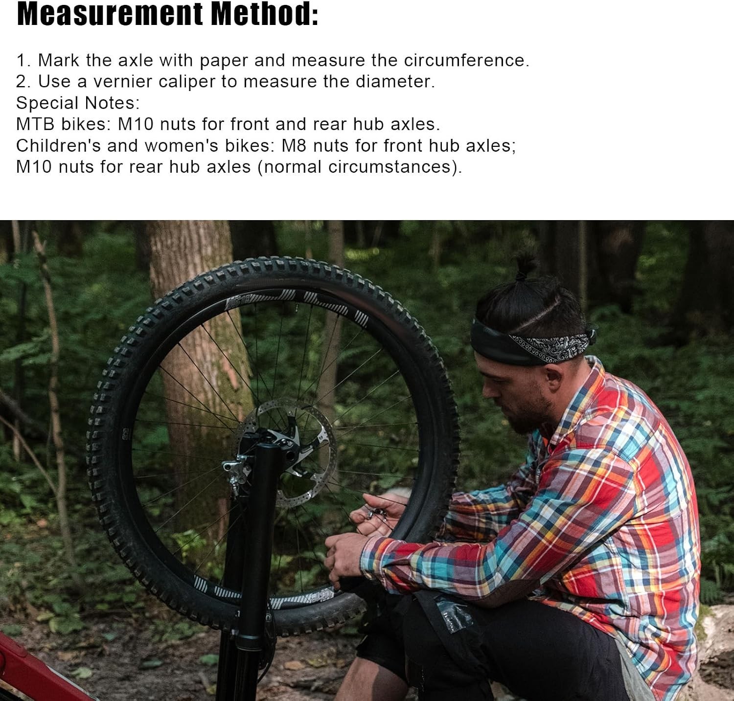 Bike Wheel Axle Nut and Safety Washer Kit – 12 Piece Set for All Bikes