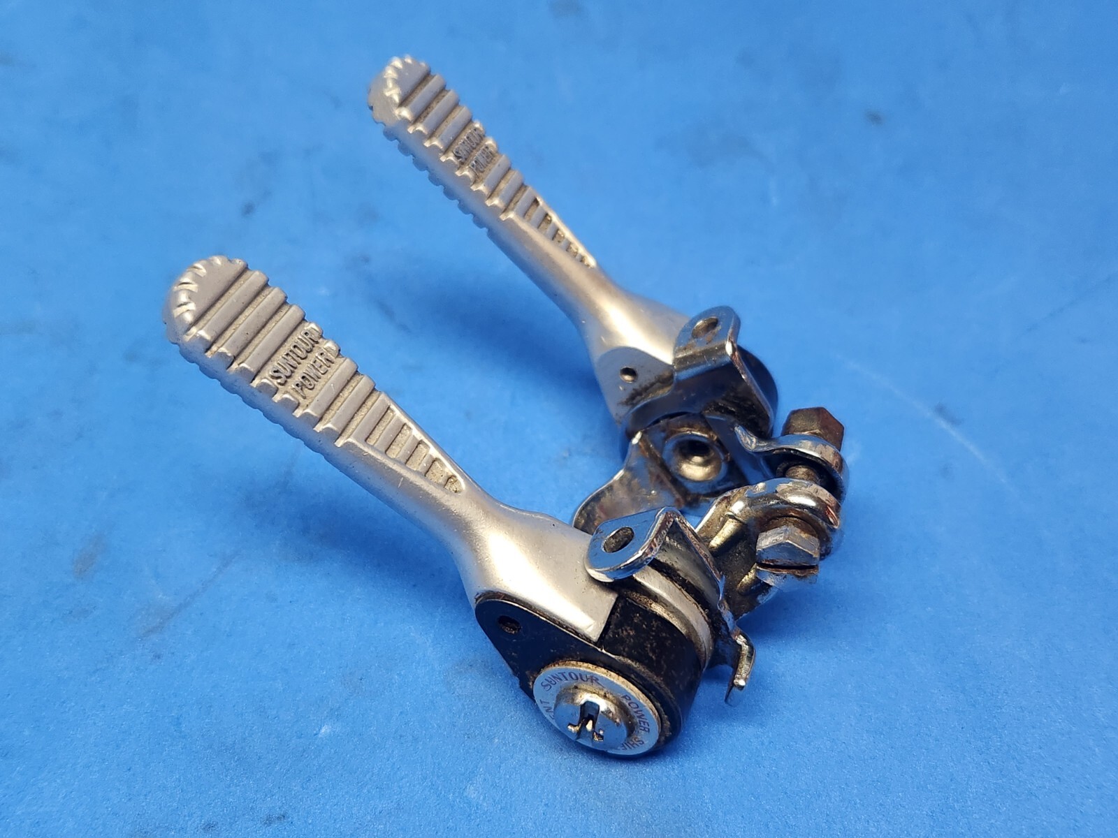 Suntour Power Shifter Ratchet Down Tube Clamp Friction Shifter 5s 6s