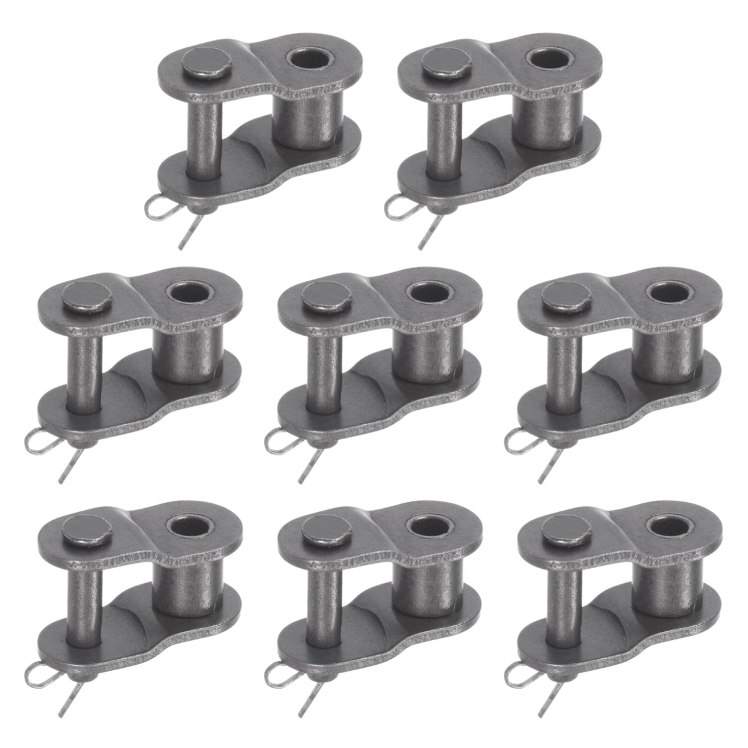 8Pcs Chain Offset Half Link Roller 1/2″ Pitch Carbon Steel Split Links