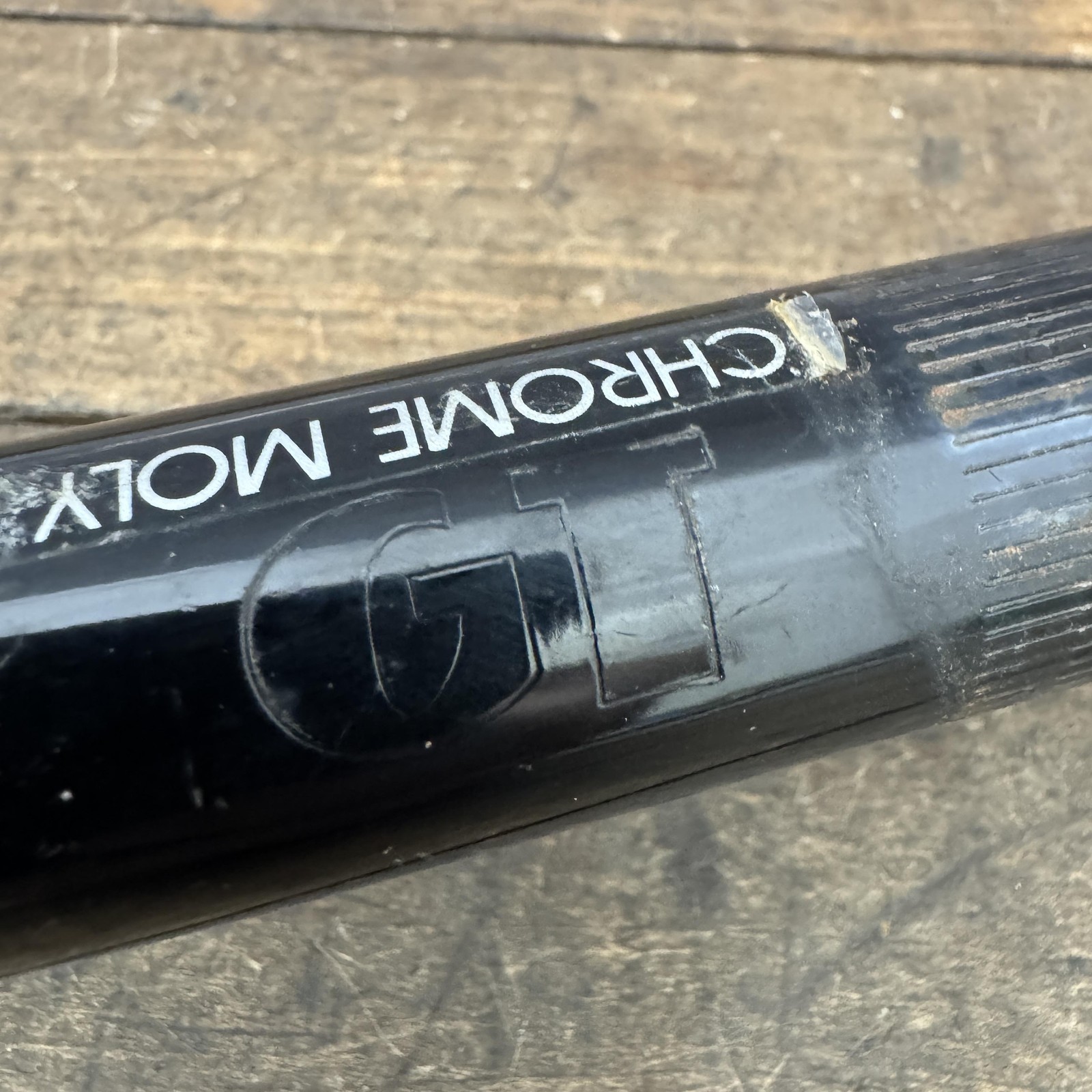 Vintage GT Chromoly 25.4mm Handlebar Avalanche Black Bike Bar 80s MTB Steel