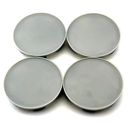 RT 4pcs 70mm/64mm Wheel Center Caps OD: 70mm / 2.76″, ID: 64mm / 2.52″ Gray