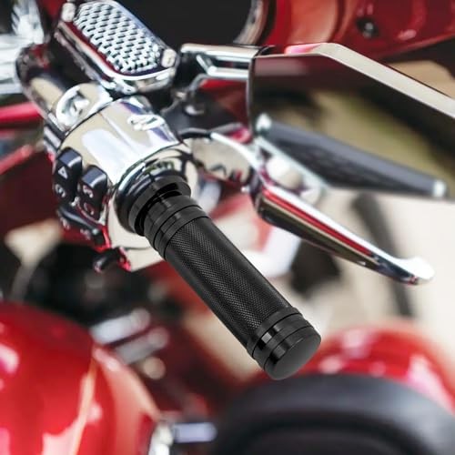 Motorcycle 1″ 25mm Black Aluminum CNC Handle Bars Hand Grips Fit for Harley