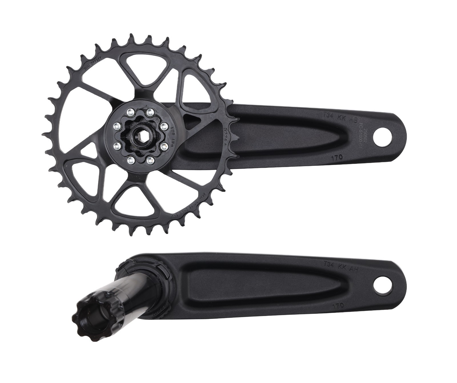 SRAM S1000 Transmission DUB Wide Mountain Bike Crankset 170mm 34T T-Type eMTB
