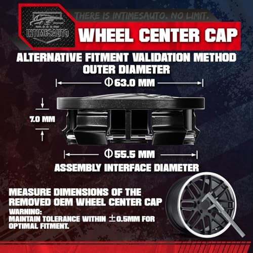 63MM 2.5 Inch Wheel 63.0MM O.D. / 55.5MM I.D. Gloss Black with American Flag