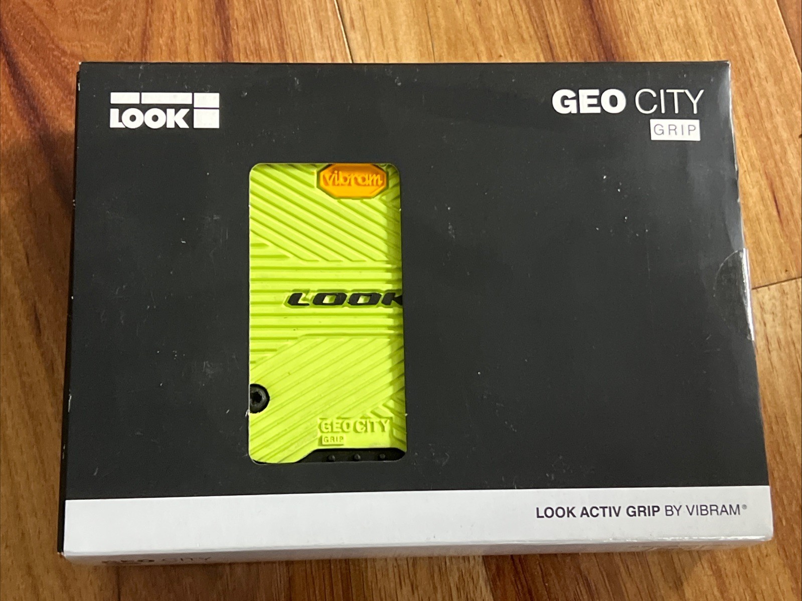 LOOK Geo City Grip Mountain MTB Bike Pedals Platform 9/16″ Lime Double Sided NIB