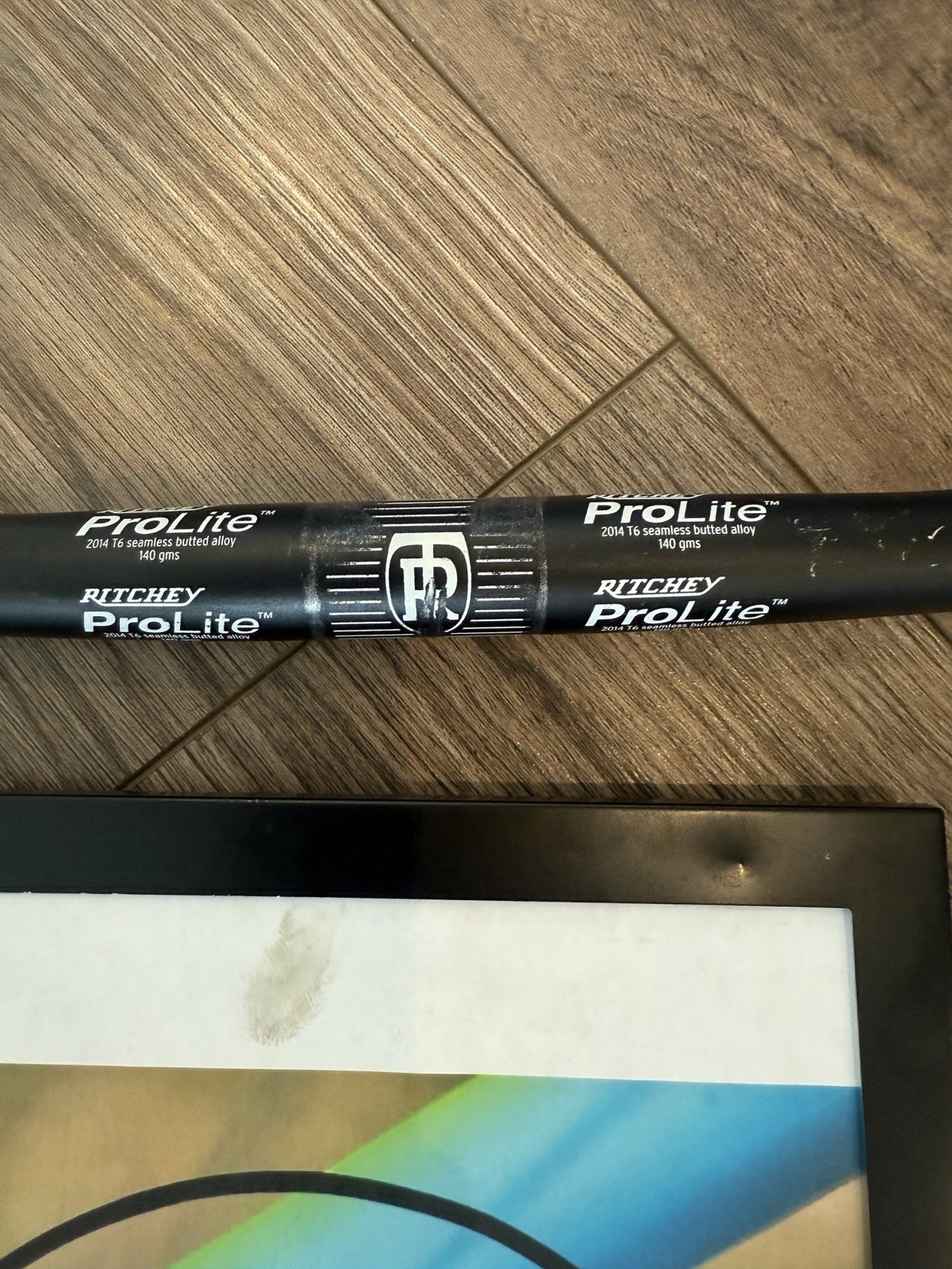 Vintage Ritchey Prolite Handlebar Alloy Black Flat Bar Aluminum 25.4 x 570mm Unc