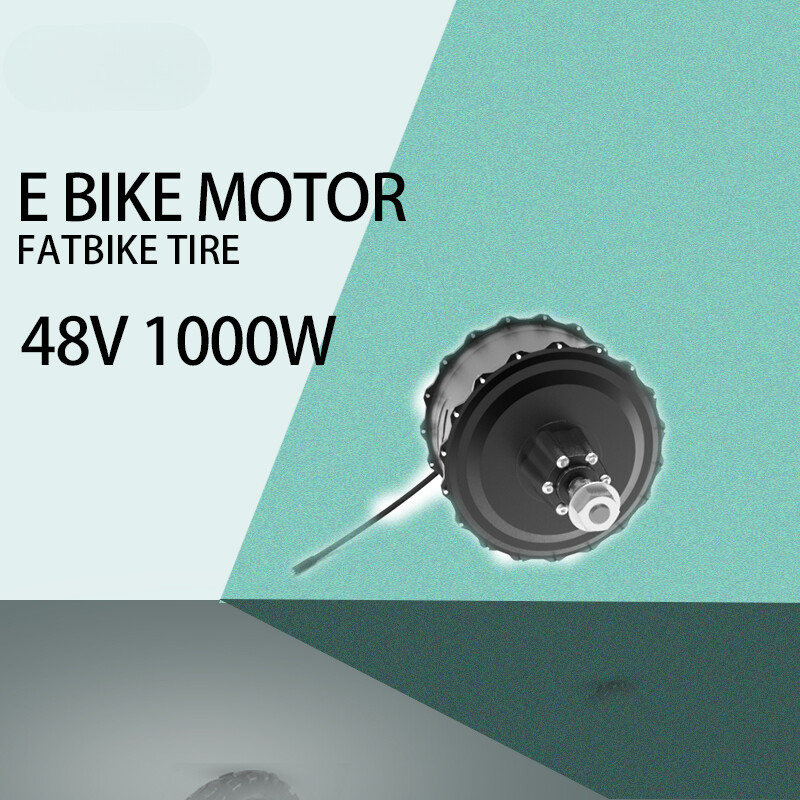 48V 1000W 20/24/26er Snow Fat Tire Electric Bike Brushless Gear Rear Hub Motor