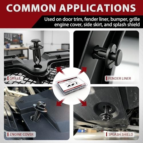 35PCS Universal Style Engine Under Cover Splash Shield Screws Universal Fit