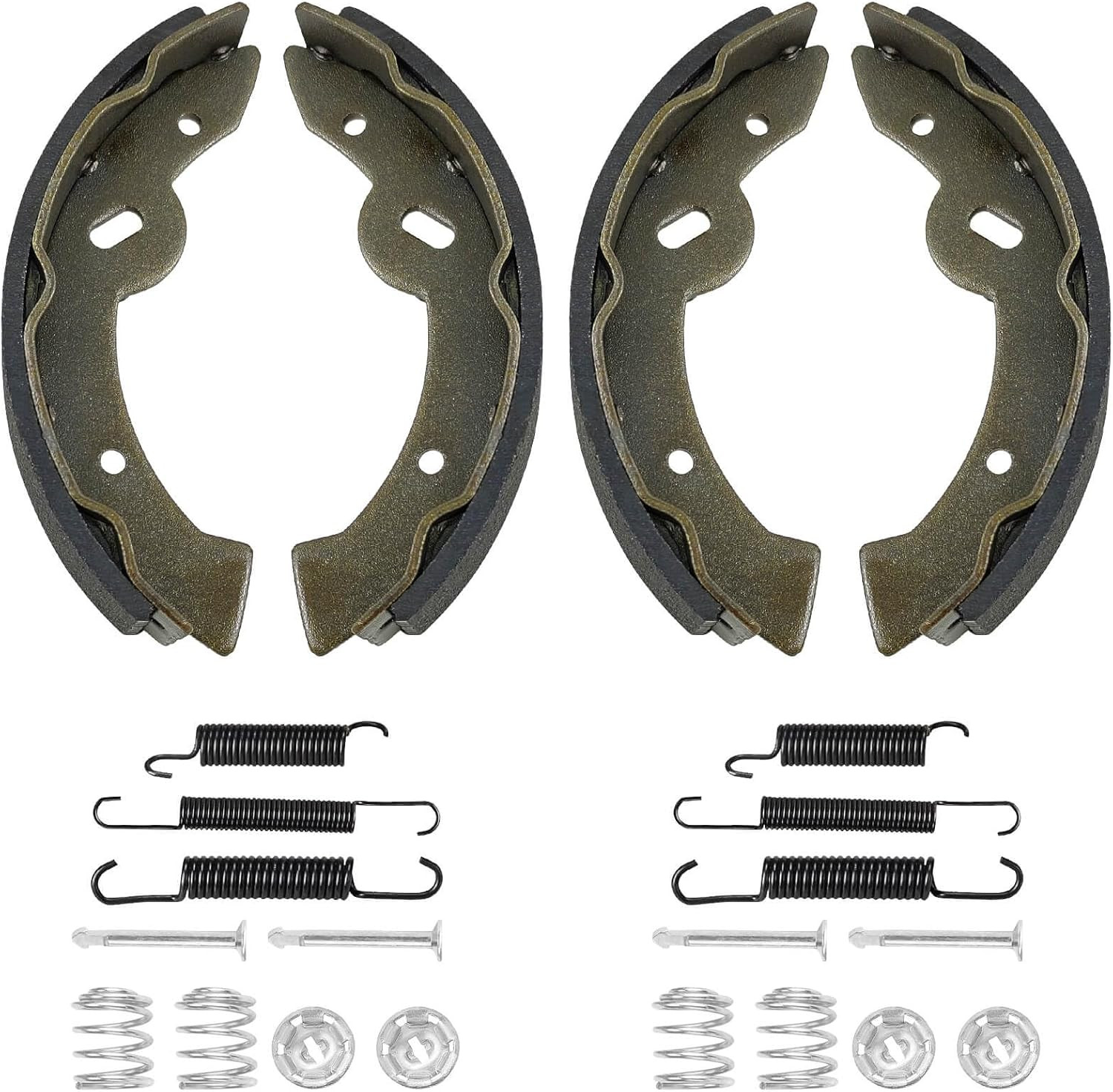EZGO Brake Shoes Pads Spring Kit Fit EZGO Txt/Medalist 1997–2008, ST350 Gas 2000