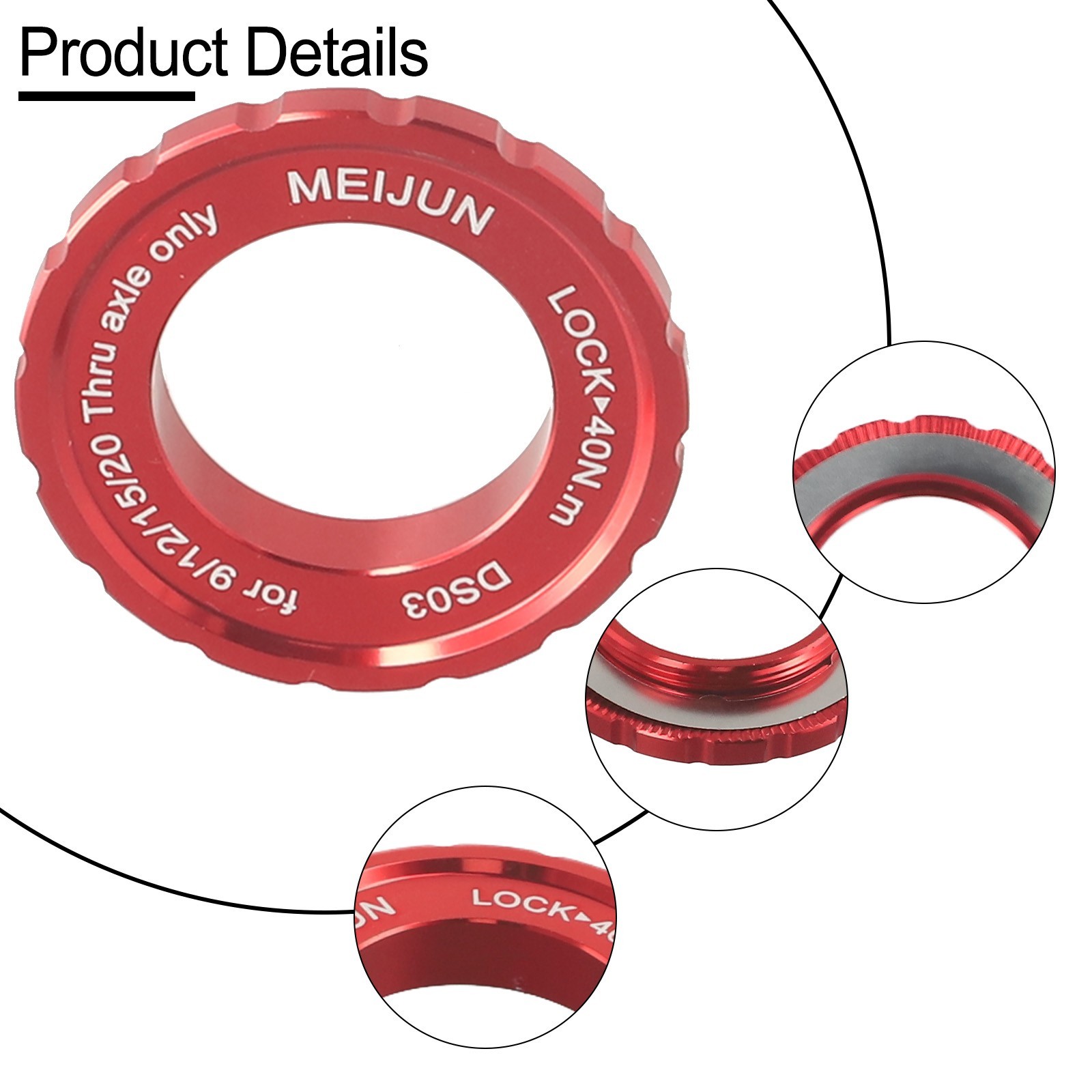 FREE POST Lockring 9/12/15/20mm Achsnabe Centerlock Central Cover 2021ER