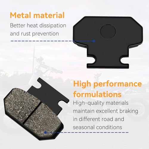 Rear Disc Brake Pads Compatible with Tuttio soleil 01 Tutti Rear Brake Pad