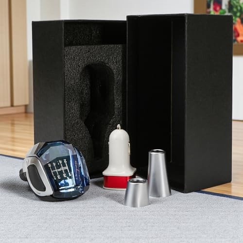 Touch Activated Illuminated LED Crystal Gear Shift Knob – Universal Manual &