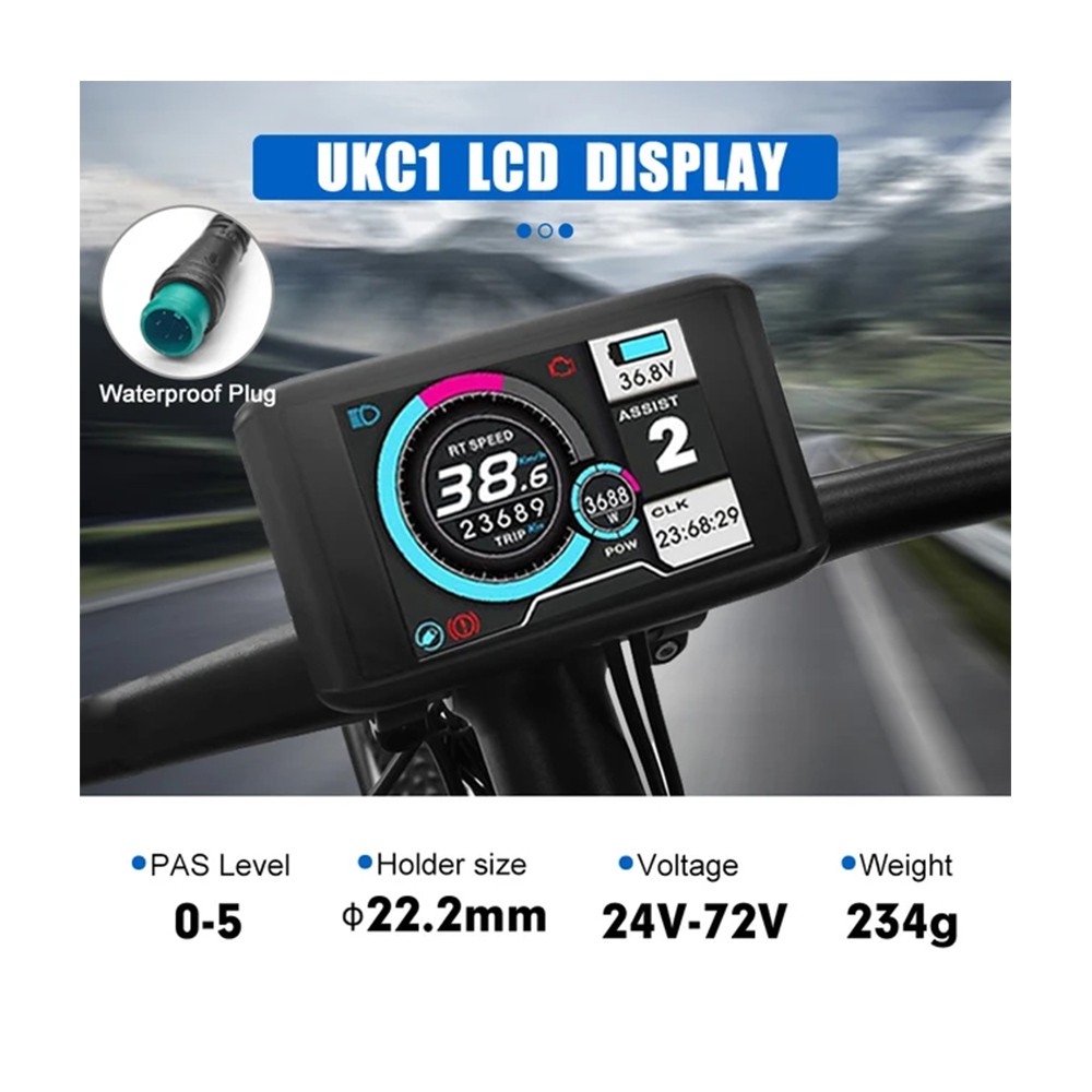Ebike Display S866 S900 GD01 UKC1 UKC3 – SM/WP Plug LCD SUK