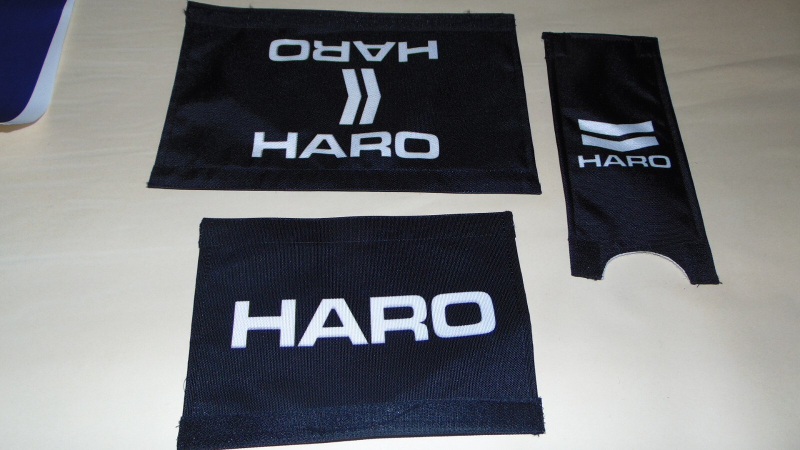 HARO BMX BIKE BLACK WHITE PADSTEM HANDLEBAR TOP TUBE PADS VINTAGE OLD SCHOOL 80s