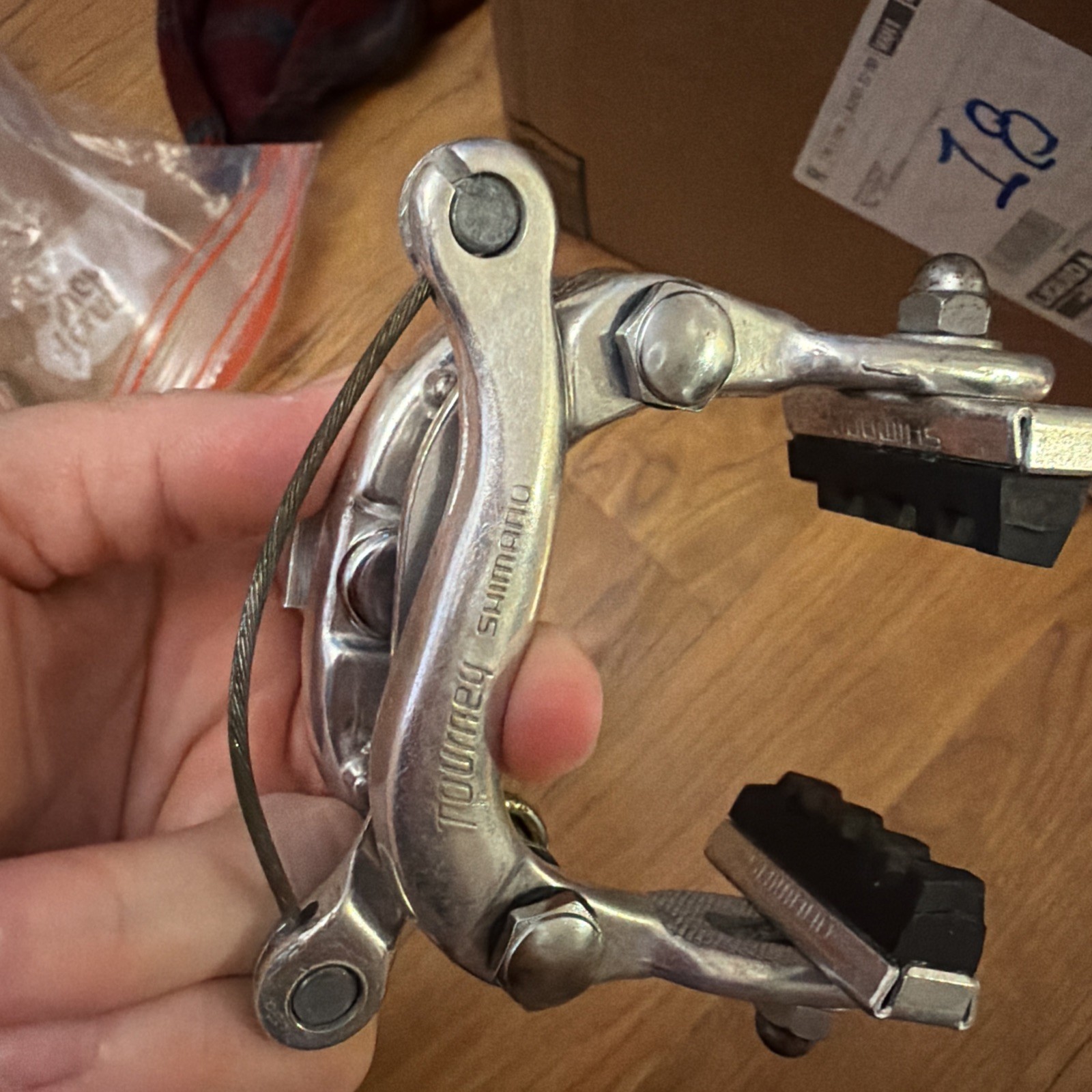 Vintage Shimano Tourney Centerpull Brake Calipers Front Rear Set Alloy Japan