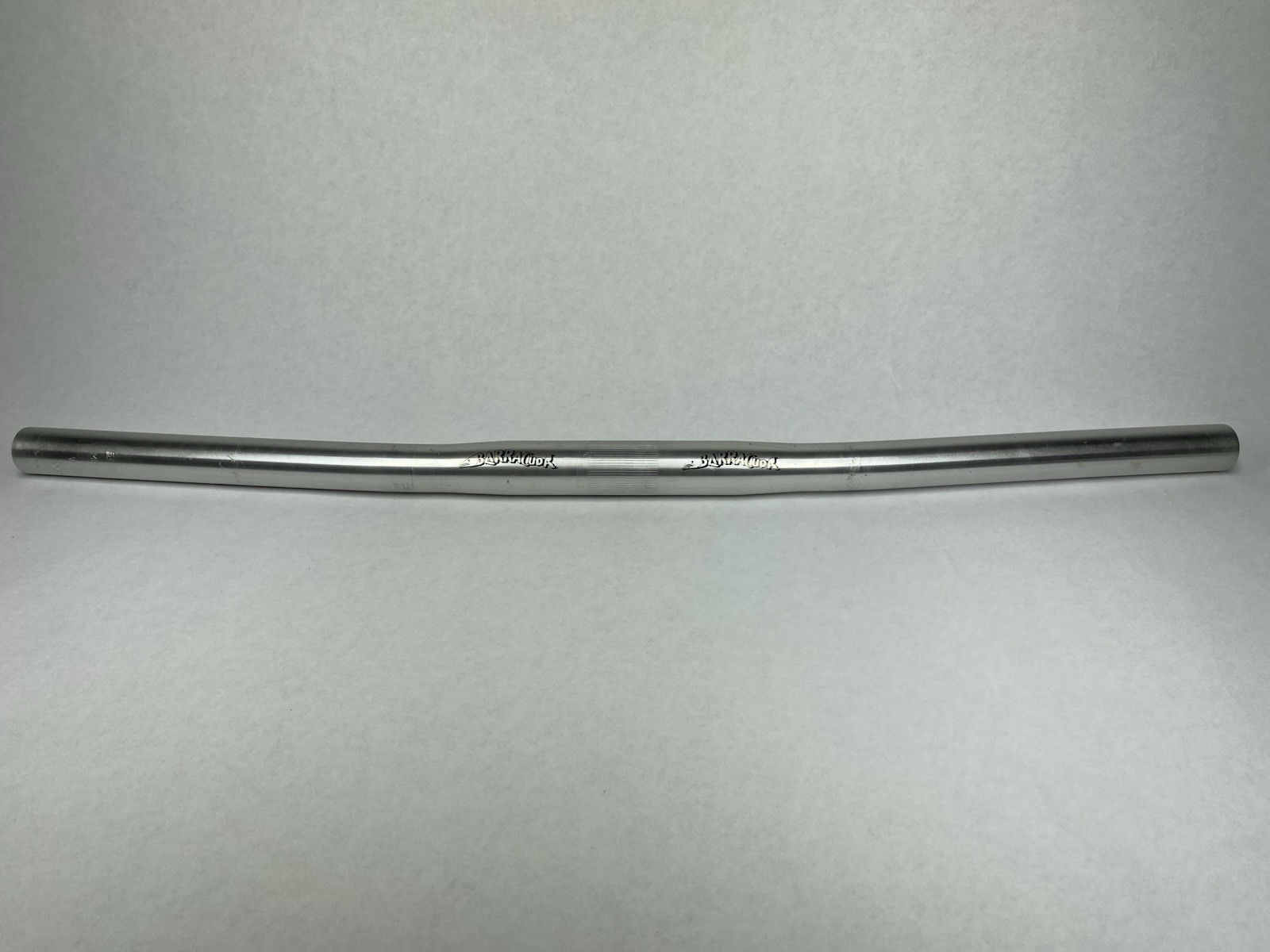 Barracuda MTB Handlebar 25.4 Silver Alloy Vintage Flat Bar 560mm Wide Clean Logo