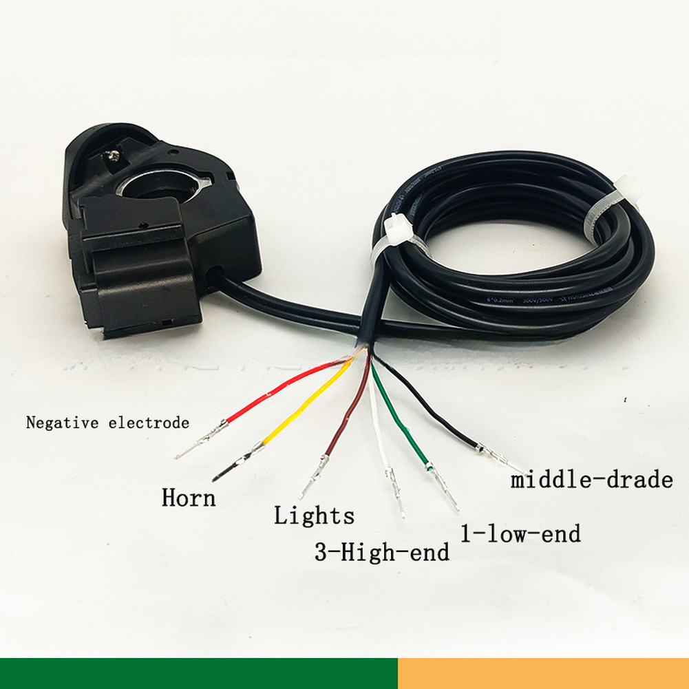 Electric Bicycle 3-in-1 Switch Lights Speaker Speed Control Left Side Mount