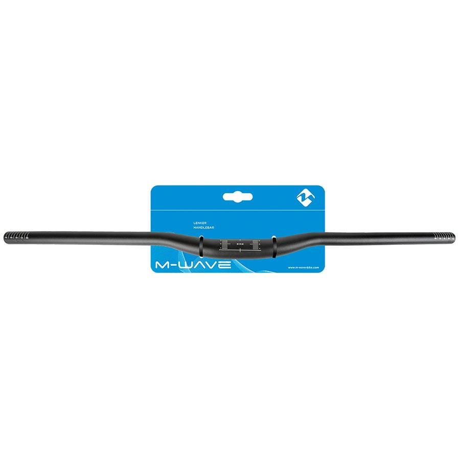 M-Wave HB-M3.2 MTB Handlebar, Diameter: 31.8mm, 780mm, Rise: 20mm, Black