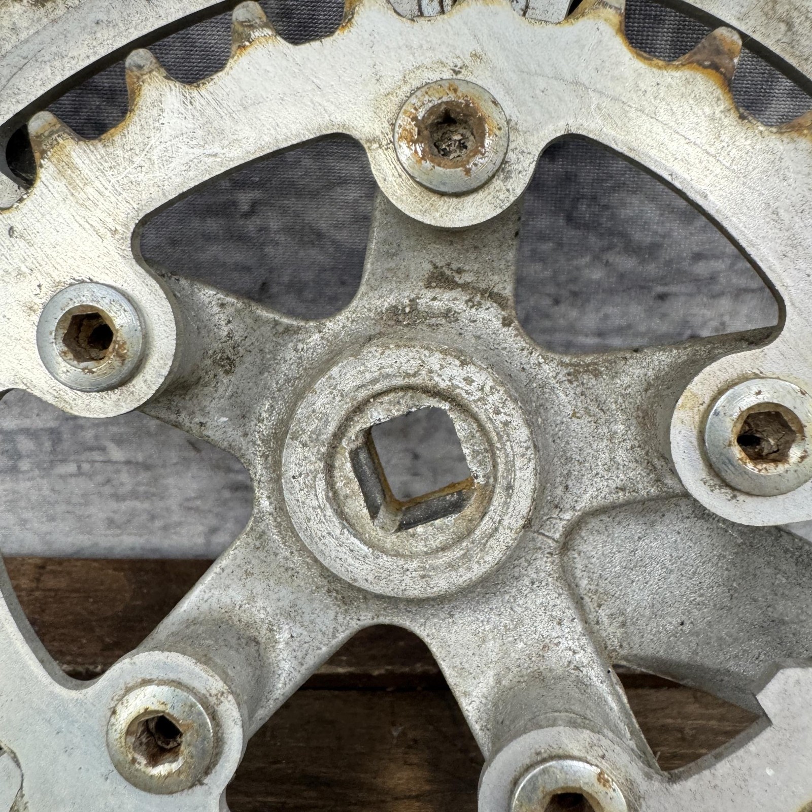 Vintage Shimano FC-B124 Crankset TRIPLE 175 Biopace 48/38/28T 110 BCD Deore 80s