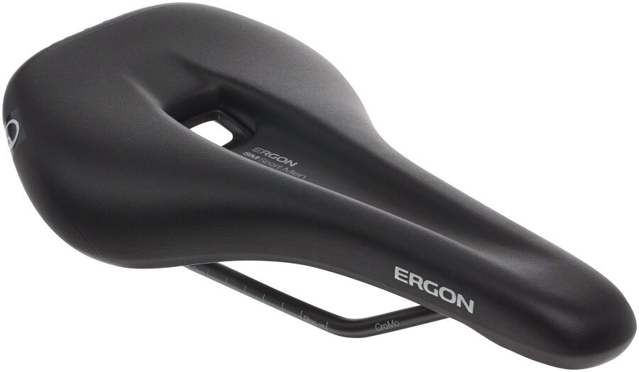 Ergon SM Sport Saddle – Chromoly, Black, Men’s, Medium/Large