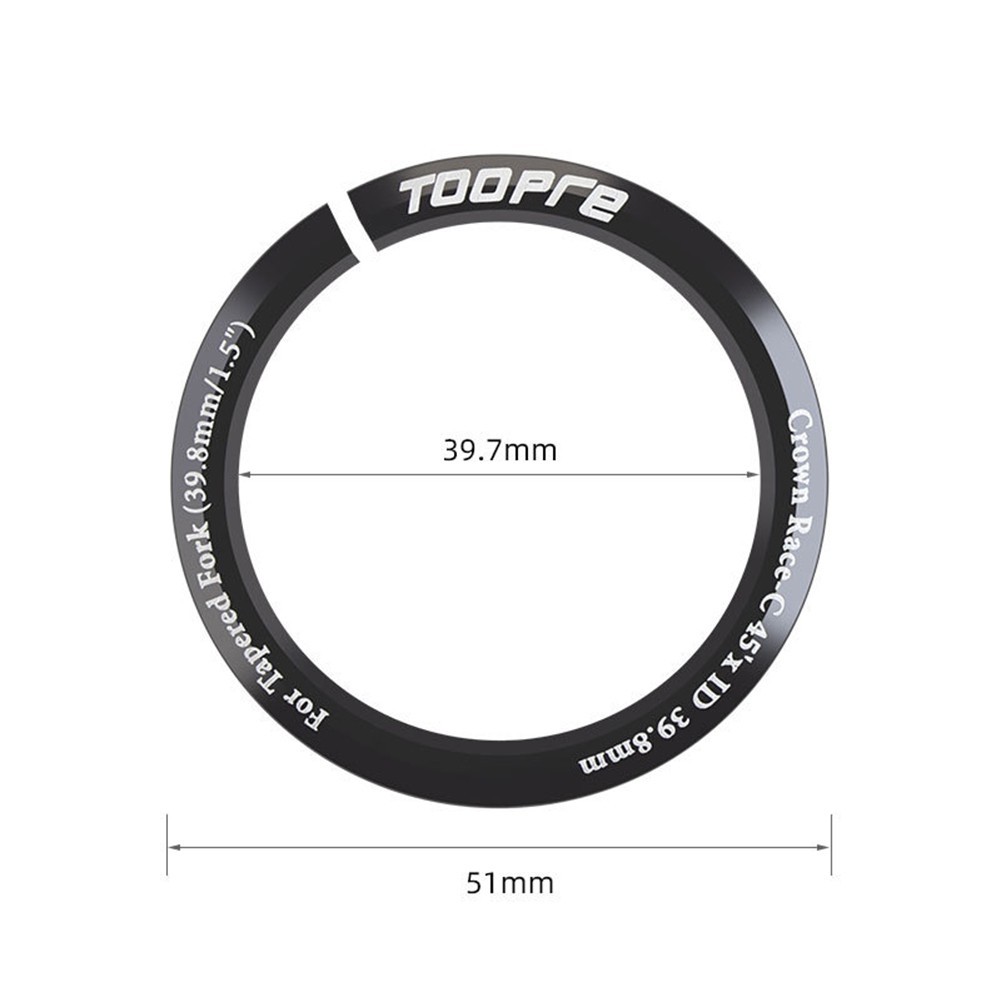 1pc 1.5in Aluminium Alloy Steerer Tube Adapter Headtube Reducer Straight Tapered