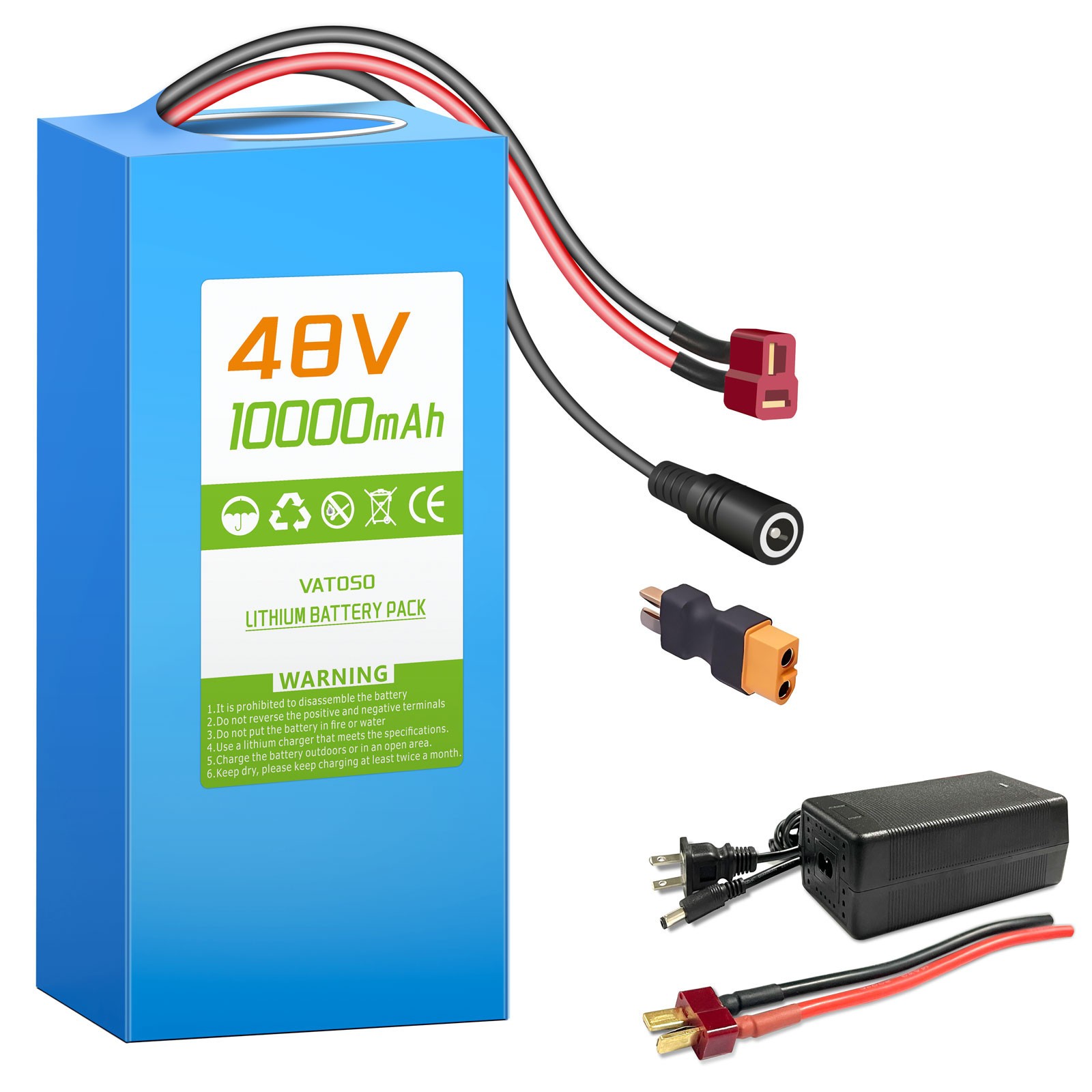 48V10AH ebike Battery for 200W-1000W Ebike Electric Bicycle