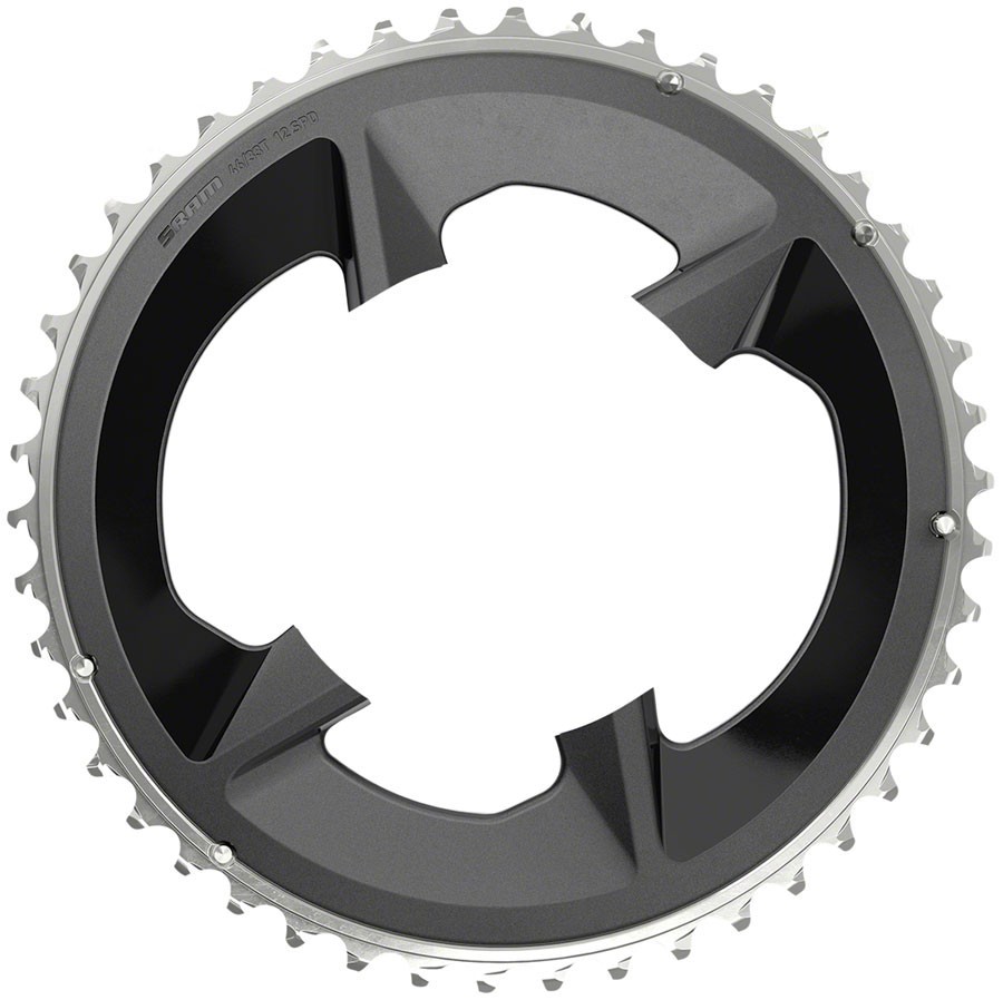 SRAM Rival 2×12-Speed Outer Chainring 46t 107 BCD Black for use with 33t Inner