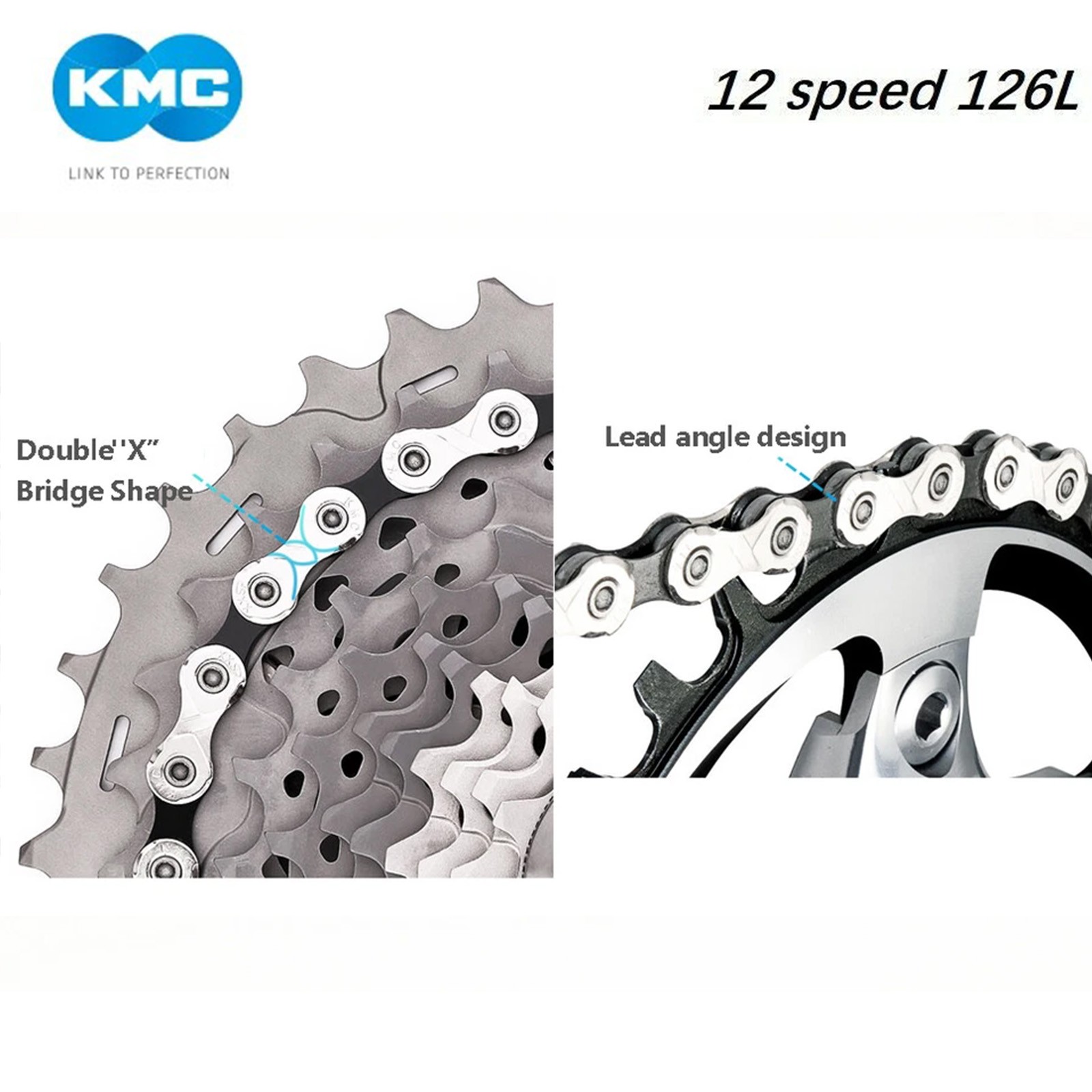 KMC 12-Speed Bike Chain 126L 1/2”×11/128” Quick Link For MTB Road Gravel Shimano