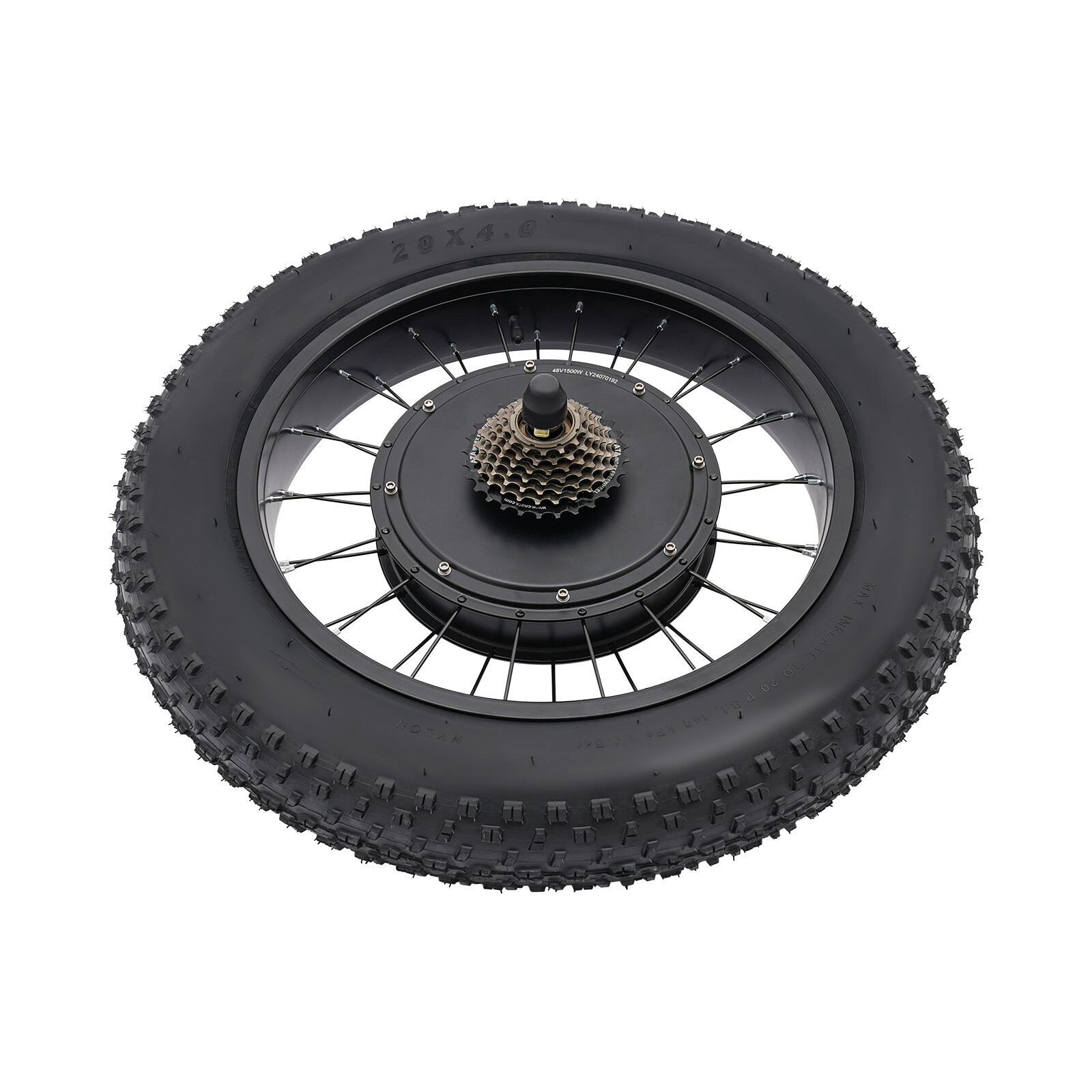 20in Rear Wheel 48V 1500W Electric Bicycle Ebike Conversion Kit Hub Motor LCD