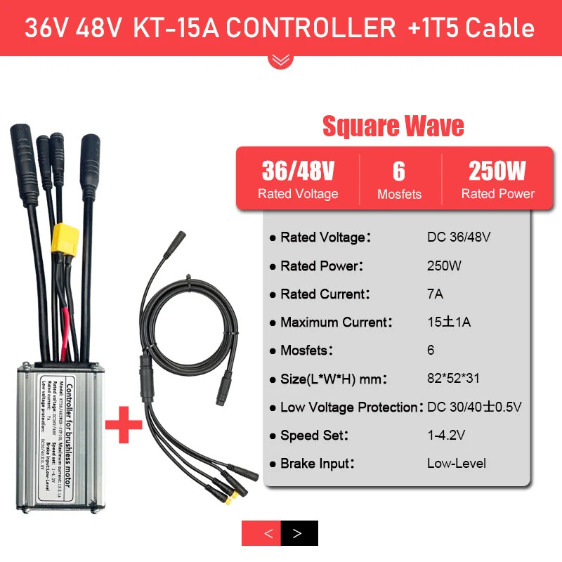 36V 250W 350W 48V 500W 750W 1000W 1500W Waterproof Brushless E-bike Controller