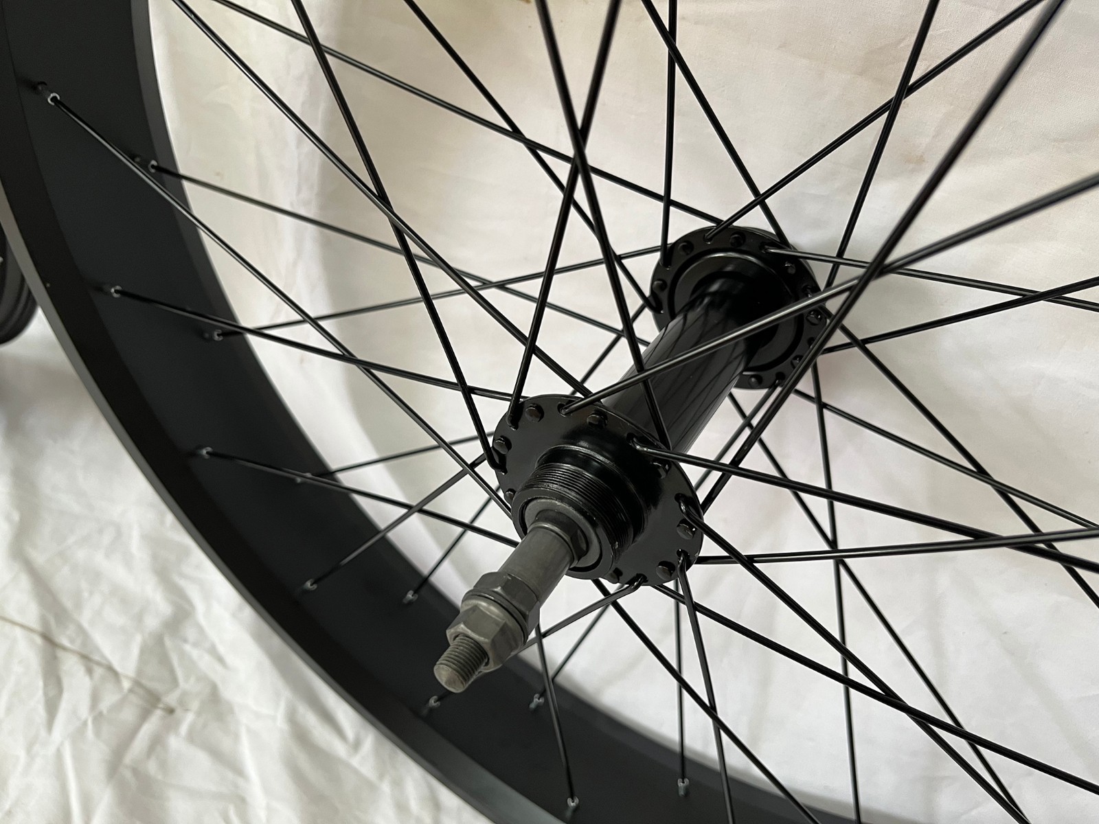 26» *4.0″ Bike Fat tire Suspension Fork & 26*4.0″ Wheel set 135mm*190mm 36H 12G
