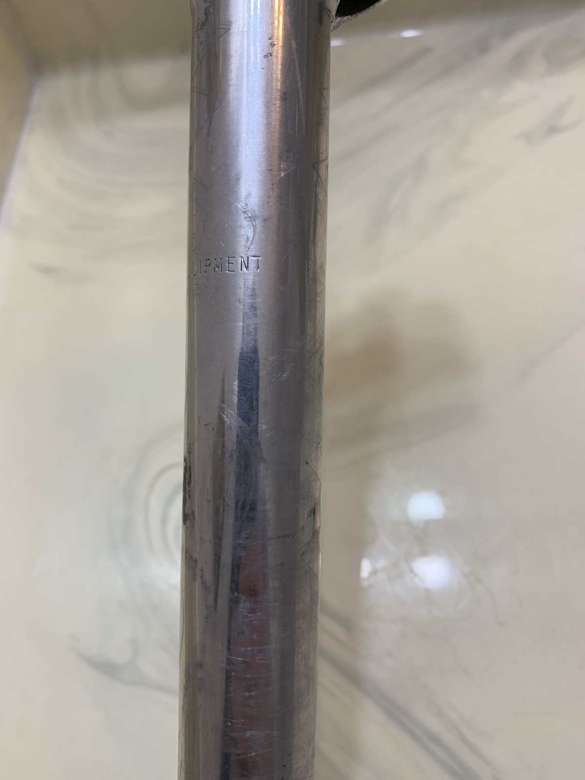Vtg 1990s 27.2 American Classic Seatpost 20mm Setback Silver/Black 255mm Tilt
