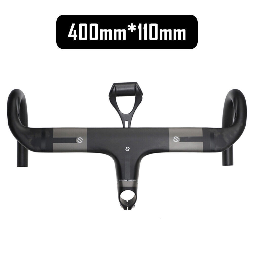 UD Integrated Bar Stem Road Bike Handlebars Carbon Fiber 28.6mm*400/420/440mm