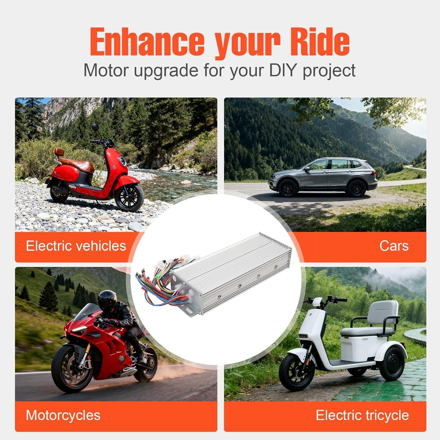 Electric Bicycle Speed Controller 2000W for E-Bike & Scooter