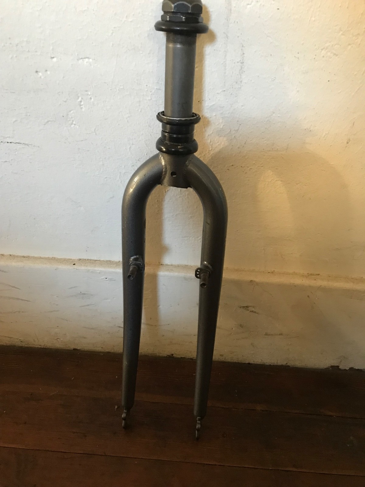 Threaded 1-1/8” quill MTB Fork rigid cromoly steel