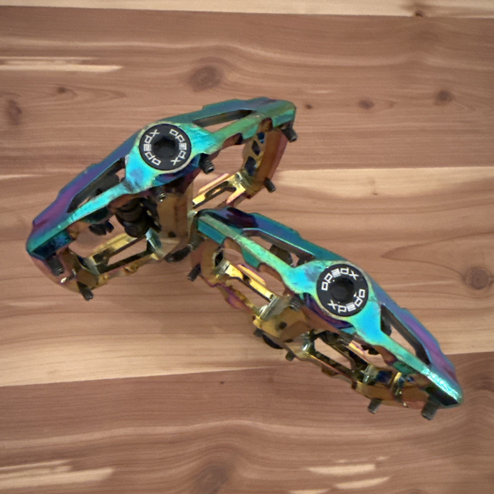 Xpedo Ambix Oil Slick Platform / Clipless Pedals SPD