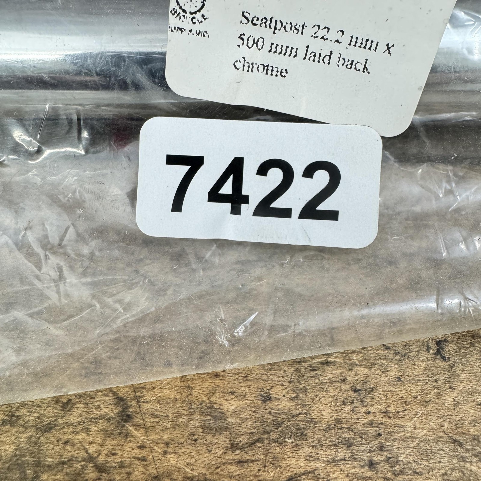 BMX Bicycle Layback Seatpost 22.2mm NOS Chrome Laid Back Steel Old School BMX