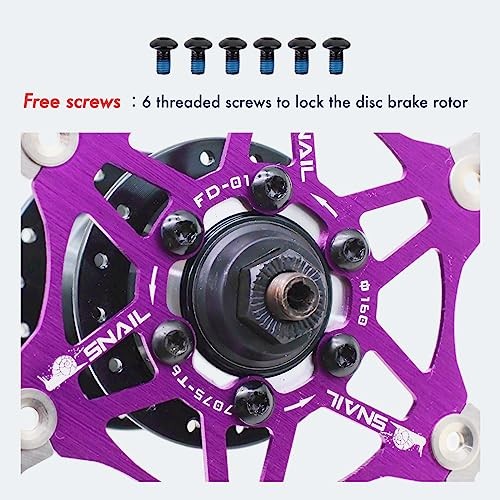 DJC Bike Brake Disc Rotor MTB Floating Brake Disc 180mm 203mm with 160mm 2# red