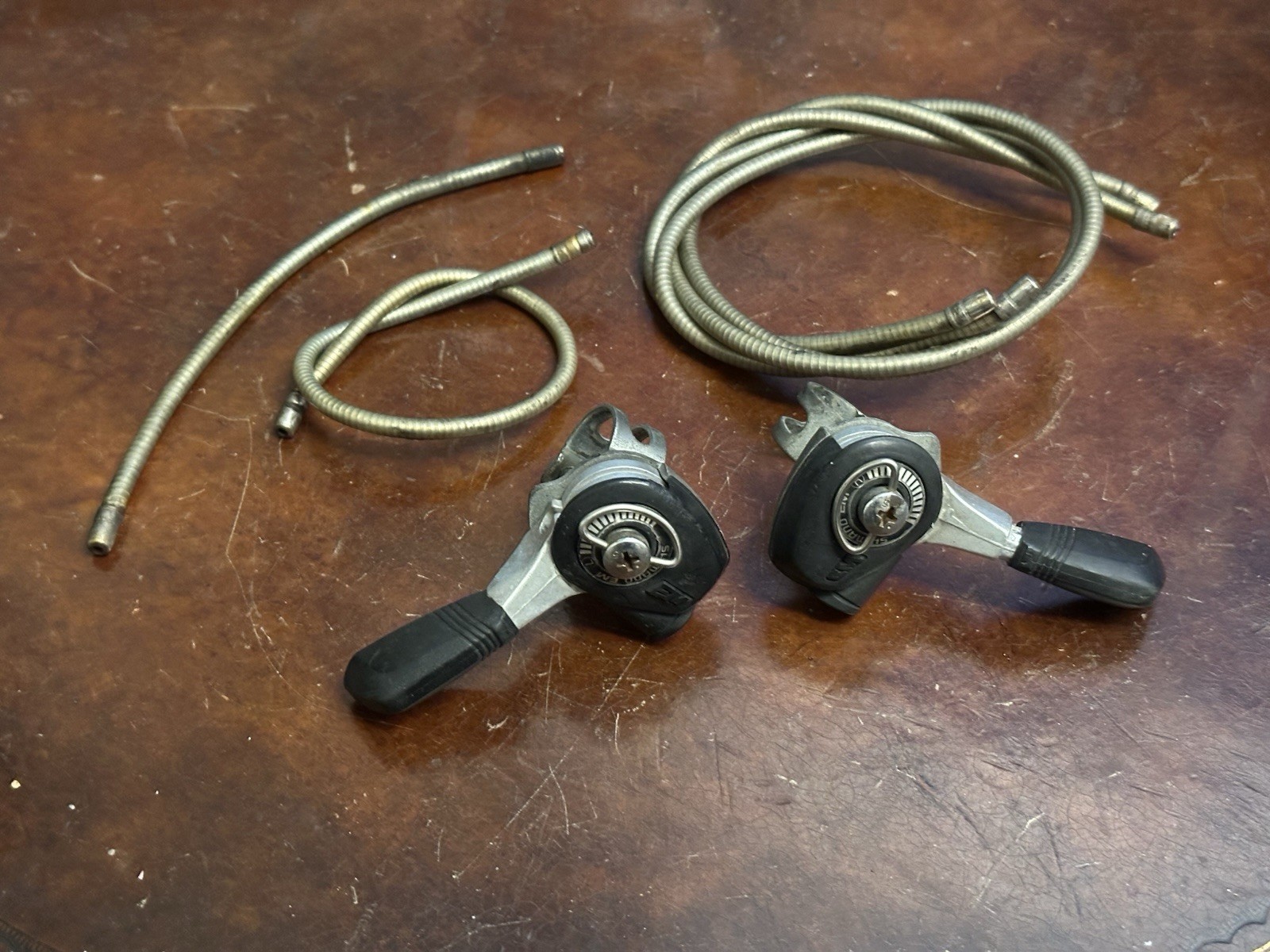 Vintage Shimano EM Thumb Shifter Set SL-MT30 MTB ATB Friction Thumbies 80s