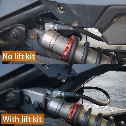 3in Rear Shock Kit, Fit for 600?900, Aluminum Billet Rear Shock Extensions,