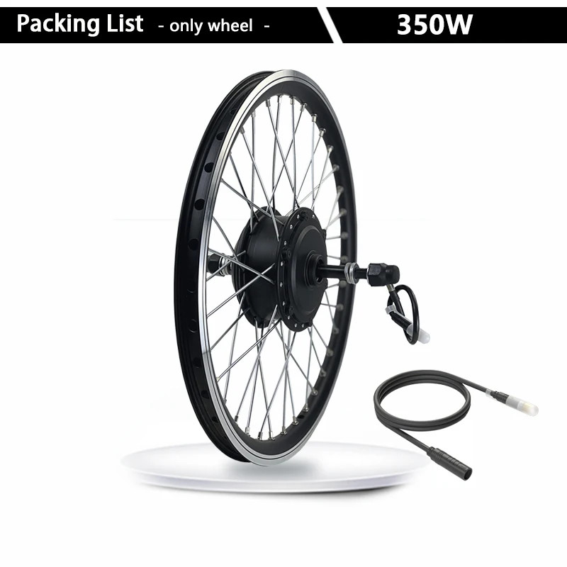 Electric Bike Conversion Kit 36V 48V 350W Rear Rotate Brushless Hub Motor Wheel