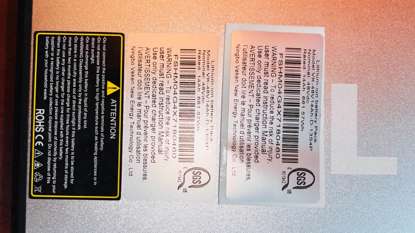 Lectric XP Step-Thru 2.0/3.0 Long-Range Battery 48V 14Ah 672Wh