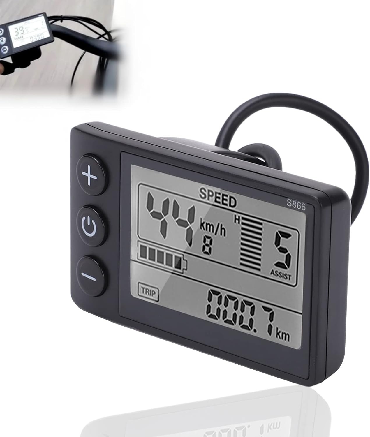 Lightweight LCD Display Meter for Electric Bicycles – Speed Sensor & UART Tech
