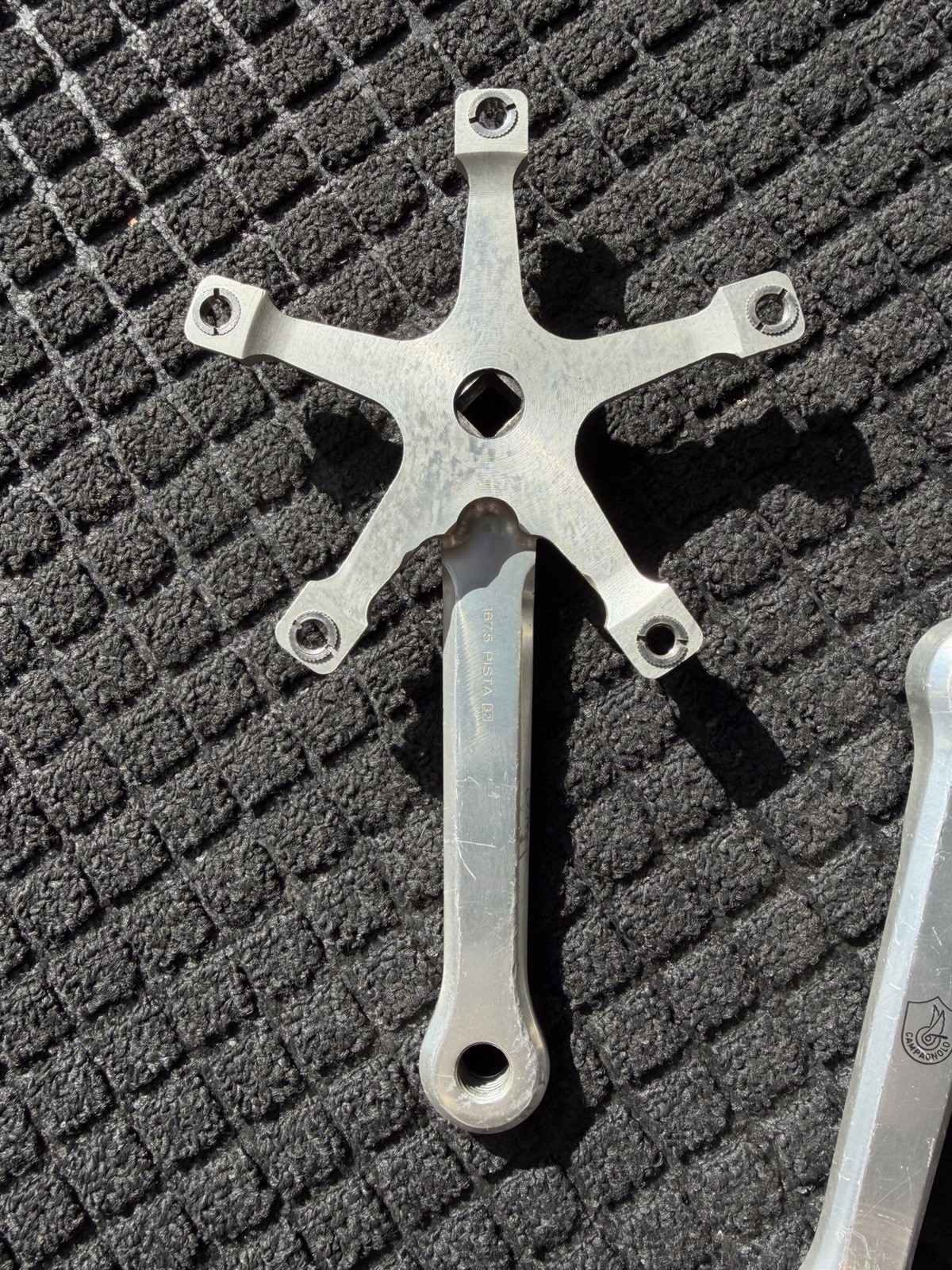 Vintage Campagnolo Super Record Pista Crank Arm 167.5 144BCD Track Fixed Gear