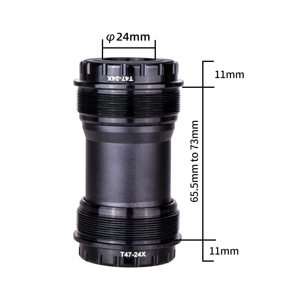 Bicycle T47 Bottom Bracket Sealed Bearing Thread Bike BB for 24 29 30mm Crankset