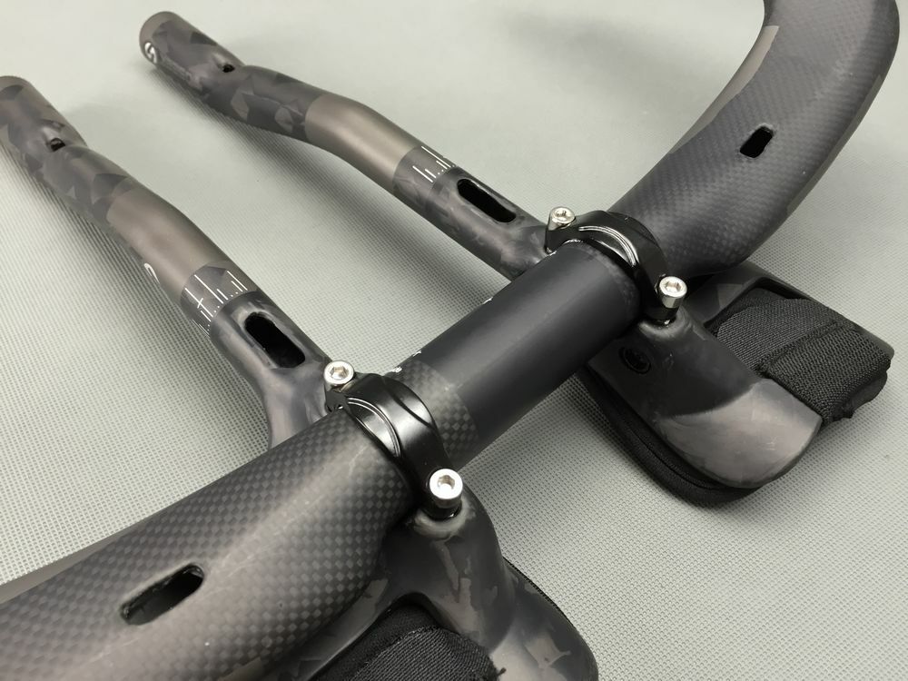 TOSEEK Carbon Fiber Bicycle Handlebar TT Road Bike Bullhorn Bar Aero Bar 31.8mm
