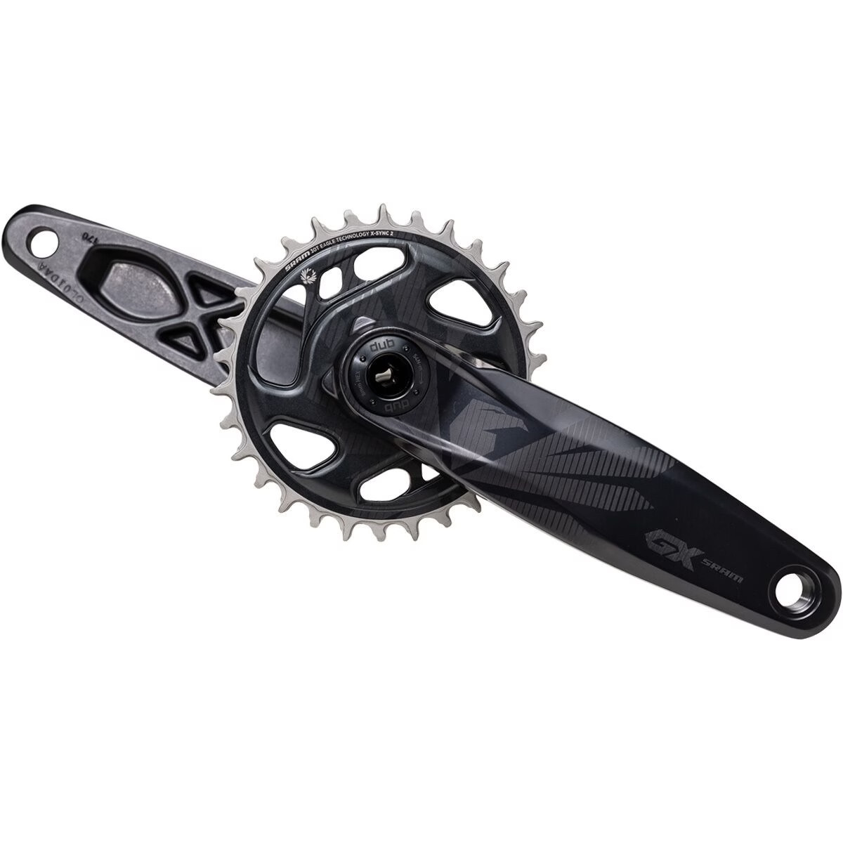 SRAM GX Eagle DUB Super Boost Crankset – No Packaging Lunar, 170mm/30t